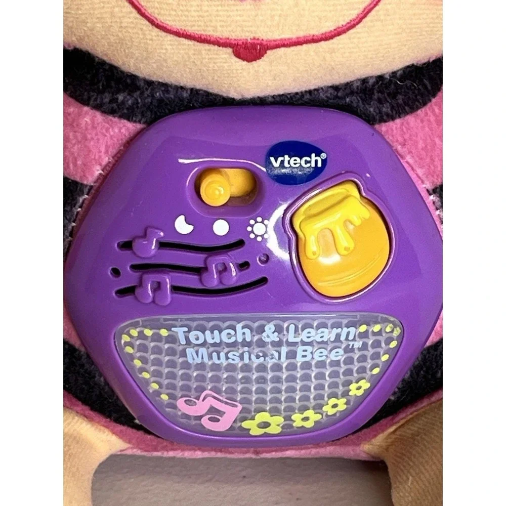 Vtech Touch And Learn Musical Pink Bumble Bee Baby Toy Light Up Tested/Works